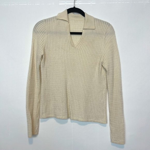 White Cashmere Sweater No Tags - Picture 1 of 4
